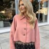 Tailored Cropped jacket dusty pink