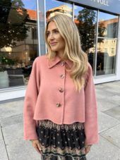 Tailored Cropped jacket dusty pink