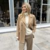 Tailored blazer camel