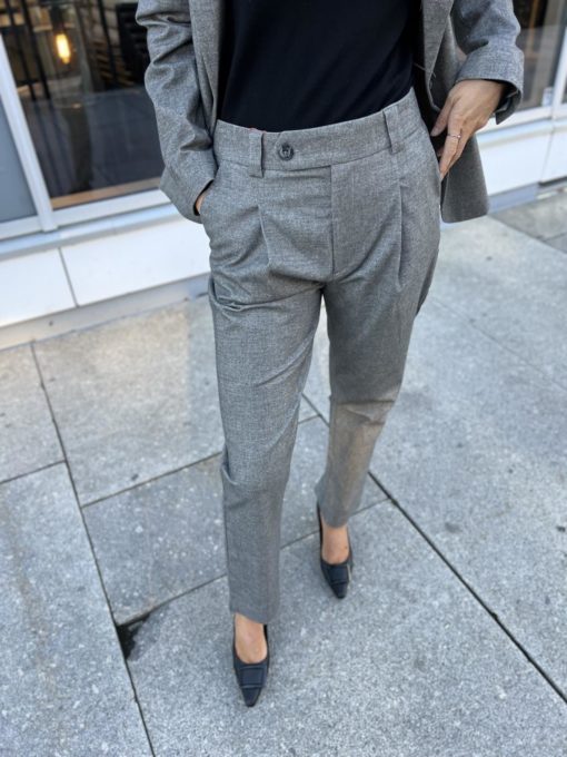 Champ terry pant ankle grey melange