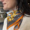 Nancy silk scarf desert sun