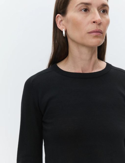 Annabelle genser merino Black