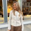 Amalia button jacket cream