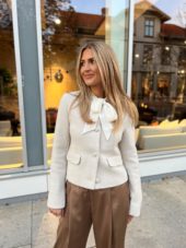 Amalia button jacket cream