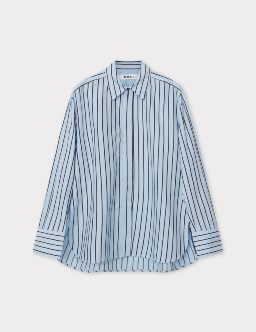 Aya shirt oversized stripe serenity