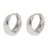 Faye - Classic Wide Hoop Earrings silver