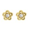 Lupine - Flower with Crystal Stud Earrings