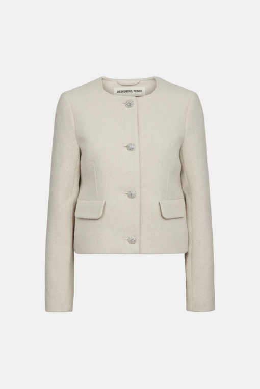 Amalia button jacket cream