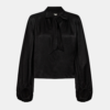 Lucille bow blouse black