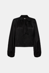 Lucille bow blouse black