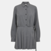 Scott pleat dress light grey