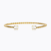 Mini twisted bracelet gold pearl