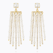 Donna earrings pearl/crystal