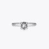 Natti ring rhodium crystal