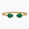 Mini drop bracelet majestic green