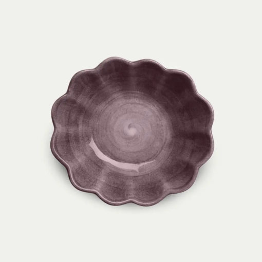 Oyster skål 18cm plum