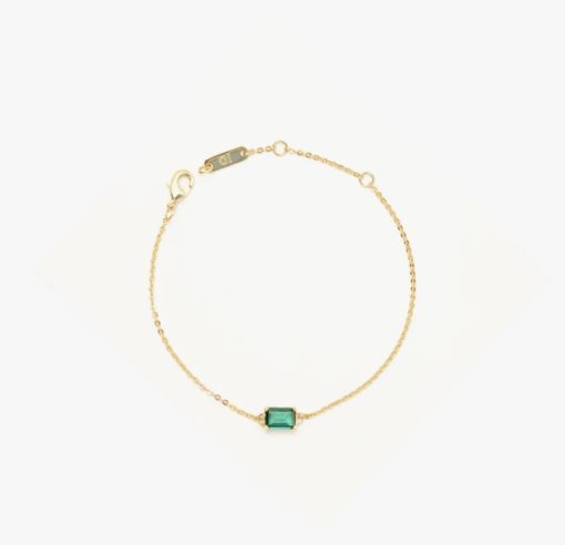 One stone bracelet green