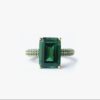 Mega rectangle ring green