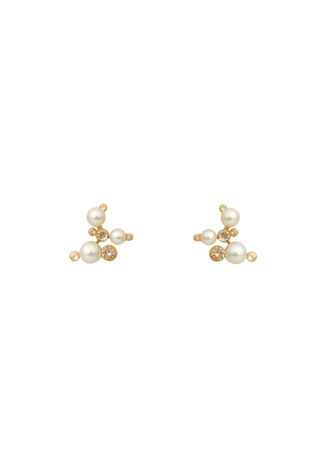 Venus trinity earring gilded