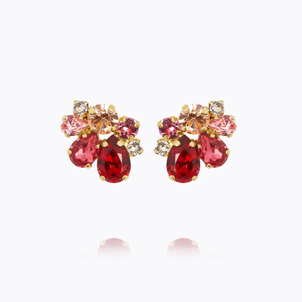 Katie earrings scarlet combo