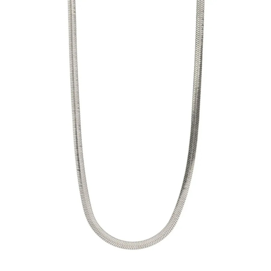 Ivy - Double Snake Chain Necklace silver