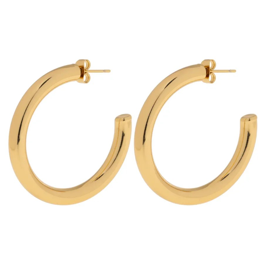 Elianna large statement hoop gold