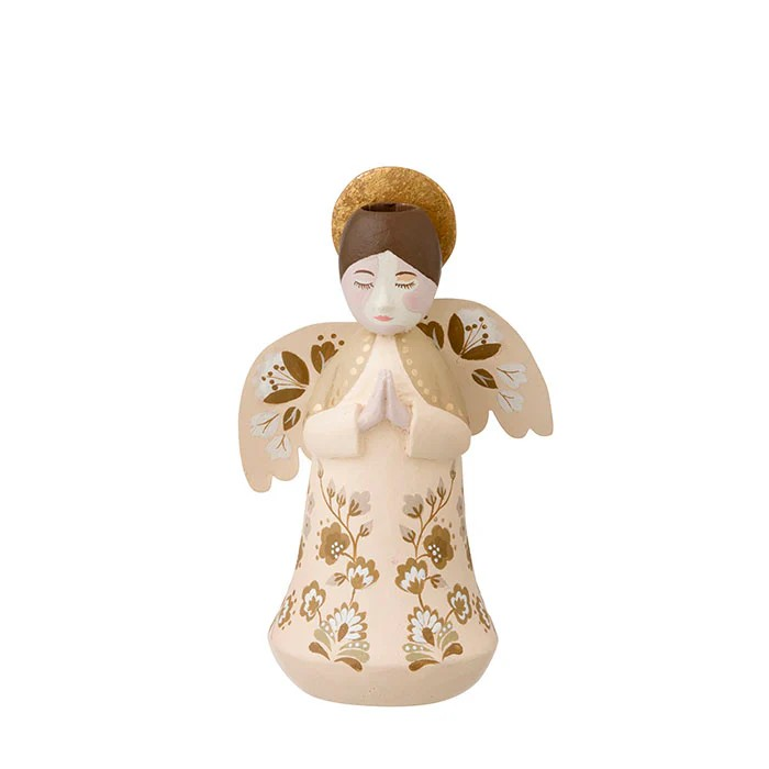 Candle holder angel marigold vanilla