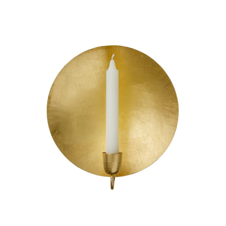 Wall Light round golden 24cm