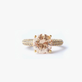 Mega circle ring beige