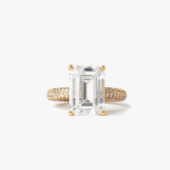 Mega rectangle ring white