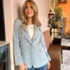 Blazer jaquard denim