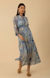 Shelby long dress blue