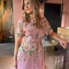 Haley long dress pink