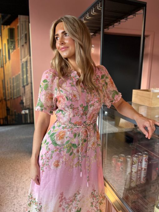 Haley long dress pink