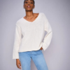 Bine v-neck knit ecru