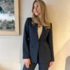 Leonora Miley Blazer salute navy