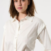 Zandie blouse button detail nat.white