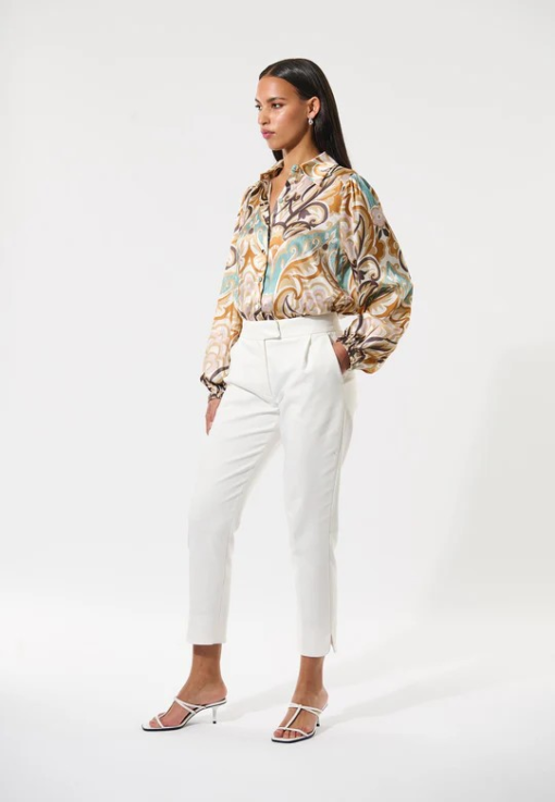 Cametti trousers pleats nat.white