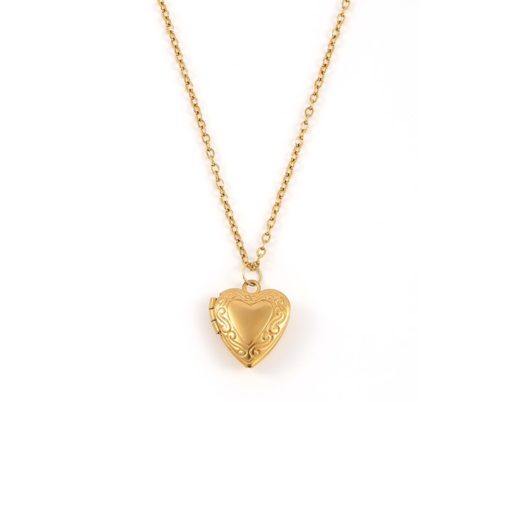 Vera heart locket necklace