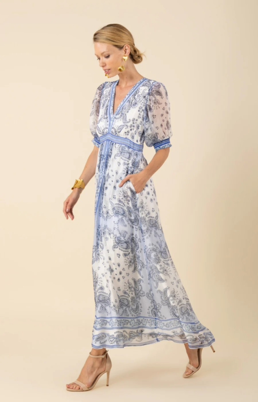 Lillian maxi dress blue