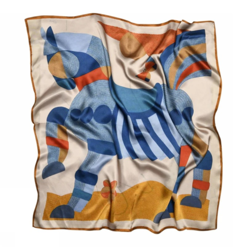 Dakota silk scarf golden nugget