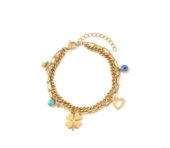Edeline multi charm bracelet