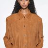 Estee fringe jacket desert tan