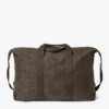 Waxed cotton holdall bag tarmac