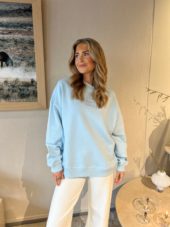 Zany oversized sweatshirt ice blue