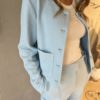 Moon classic short jacket ice blue