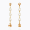 Paloma earrings pearl/golden shadow