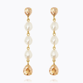 Paloma earrings pearl/golden shadow