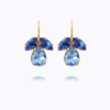 Petite timo earrings gold lapis sapphire