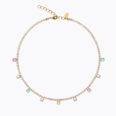 Millie necklace soft pastel combo